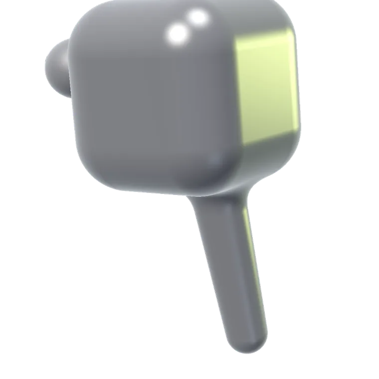 Noise Buds Pro wireless earbud in midnight black with a lime detail ring