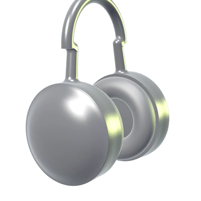Noise Studio over-ear headphones with memory foam pads and lime accent rings